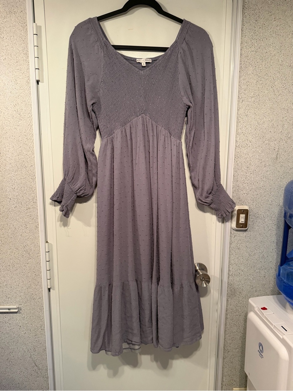Baltic Born Long Sleeve Smocked Midi Dress